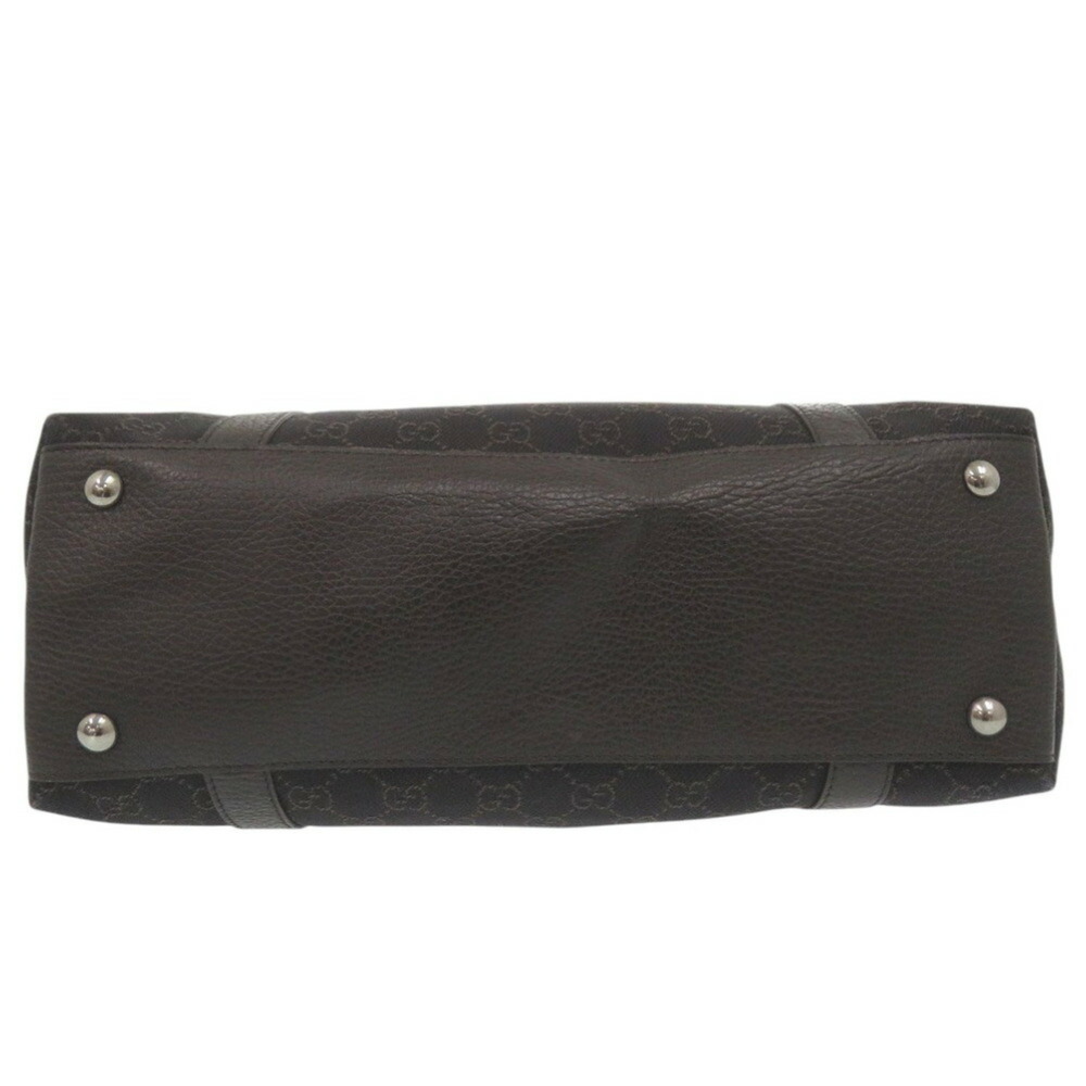 GUCCI Brown Leather Tote Bag - Picture 4 of 11